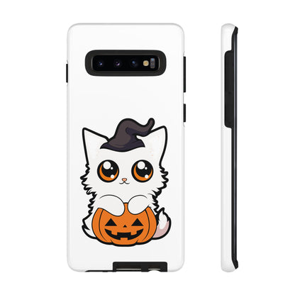 Halloween Cute Cat Pumpkin Tough Cell Phone Case