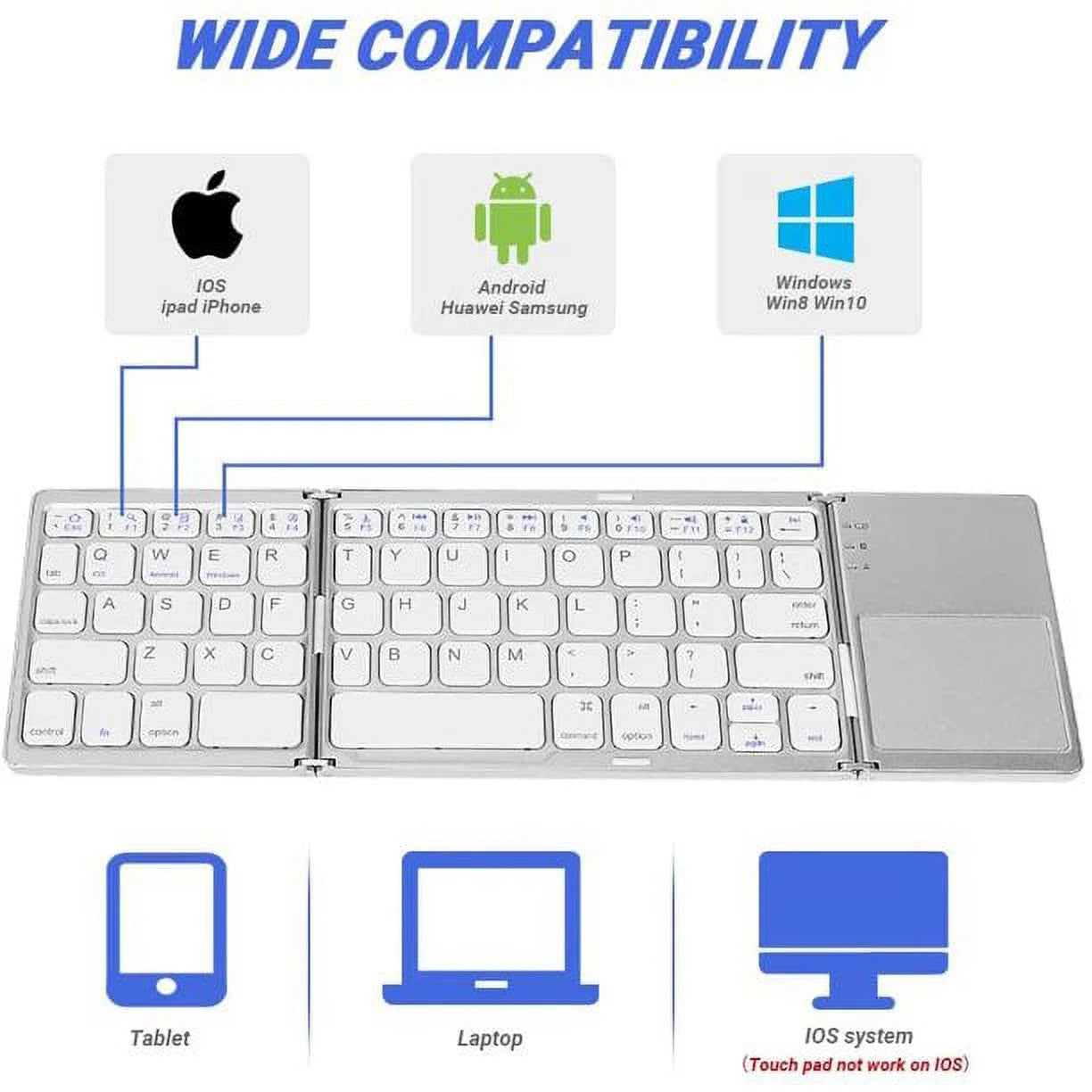 Foldable Bluetooth Keyboard