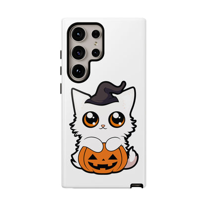 Halloween Cute Cat Pumpkin Tough Cell Phone Case