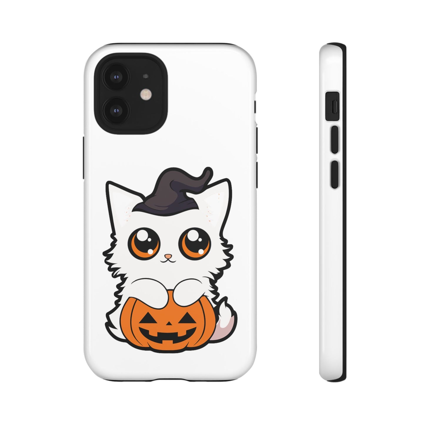 Halloween Cute Cat Pumpkin Tough Cell Phone Case