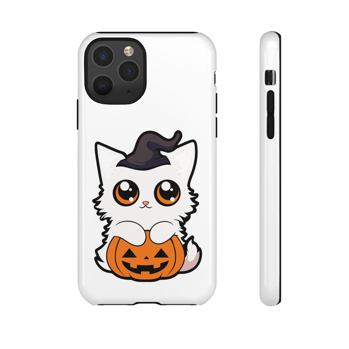 Halloween Cute Cat Pumpkin Tough Cell Phone Case