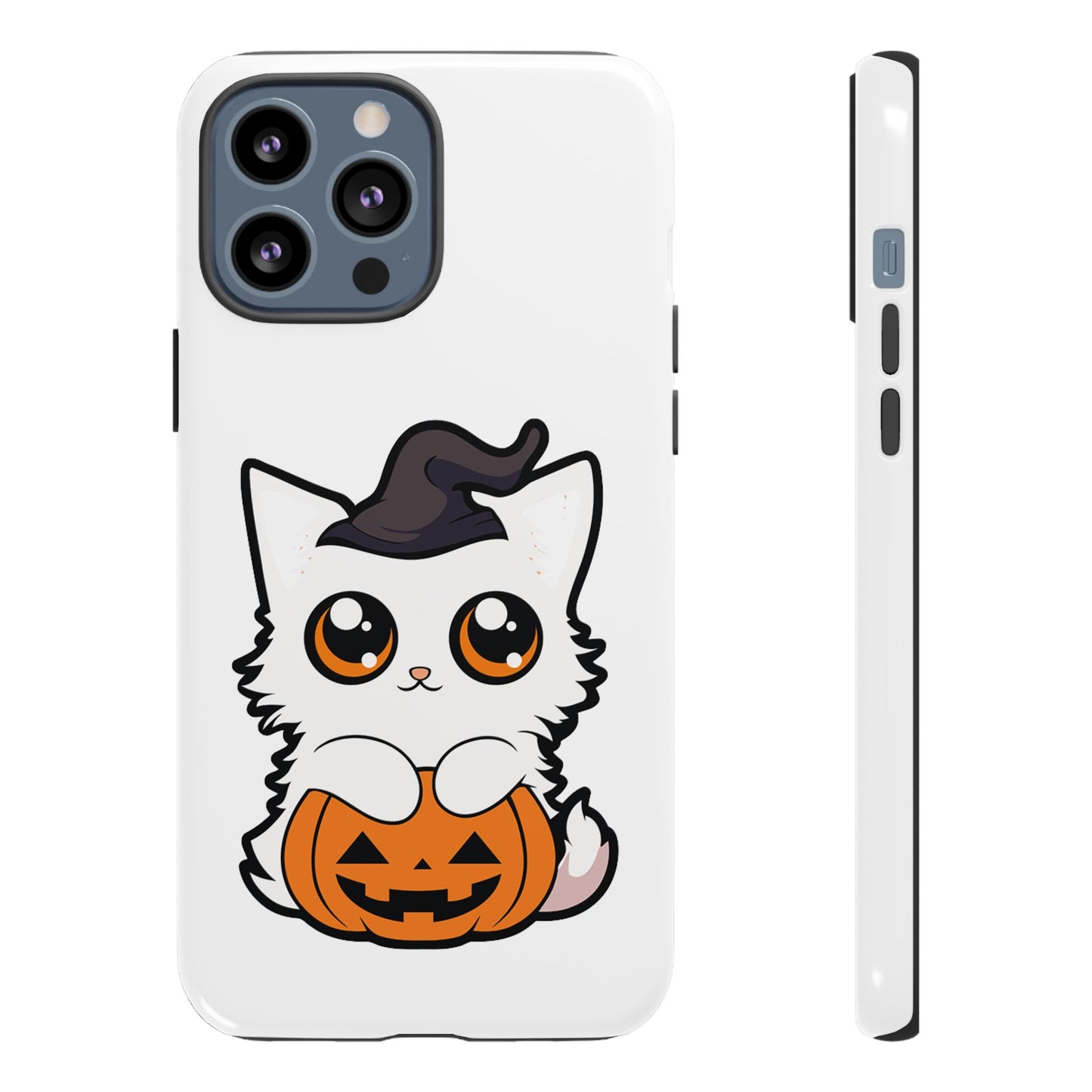 Halloween Cute Cat Pumpkin Tough Cell Phone Case