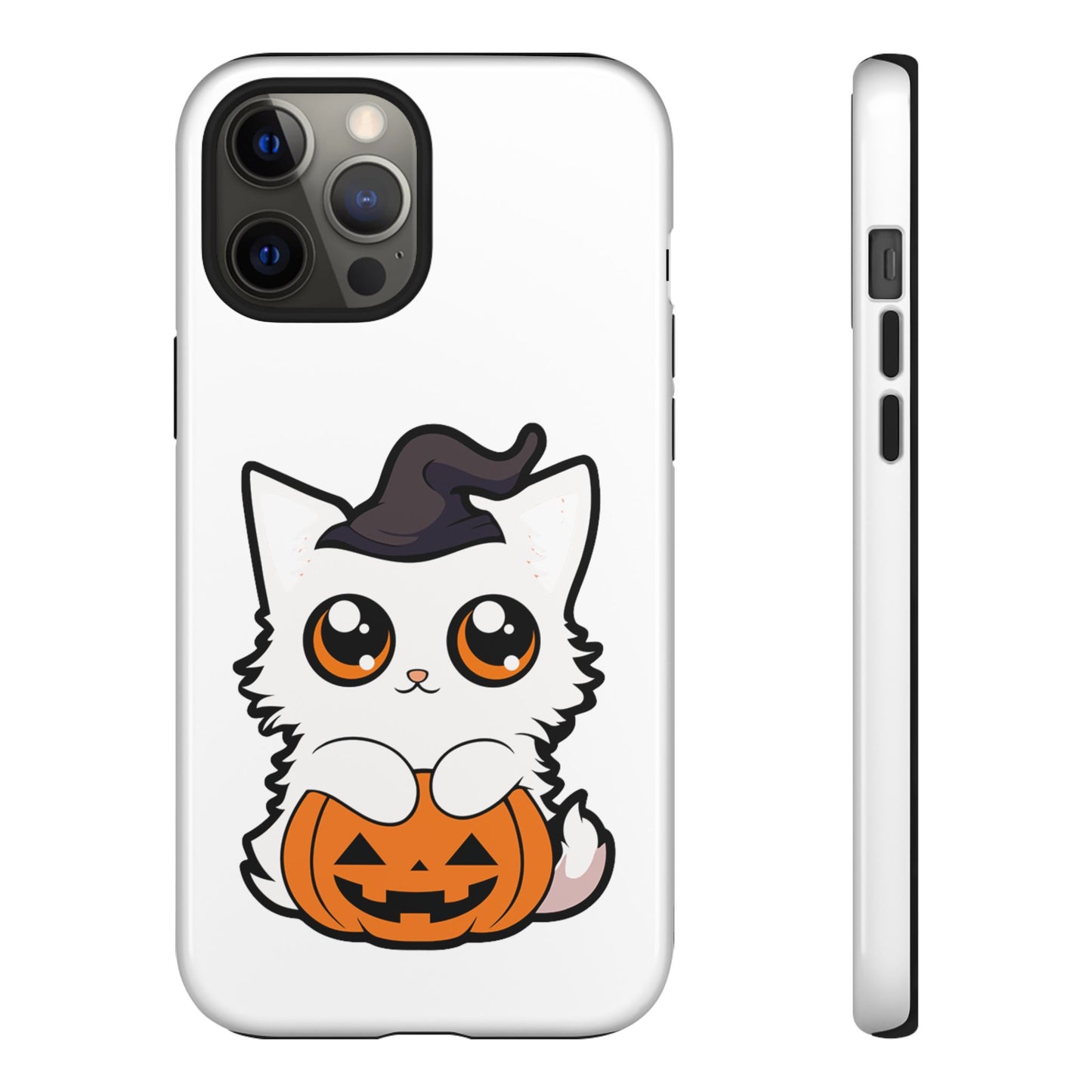 Halloween Cute Cat Pumpkin Tough Cell Phone Case