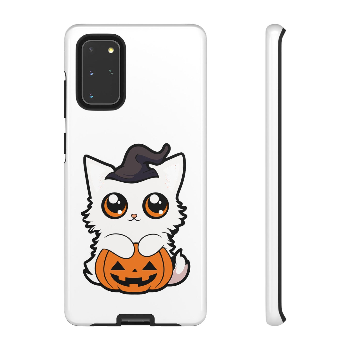 Halloween Cute Cat Pumpkin Tough Cell Phone Case