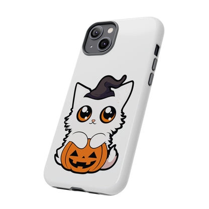 Halloween Cute Cat Pumpkin Tough Cell Phone Case