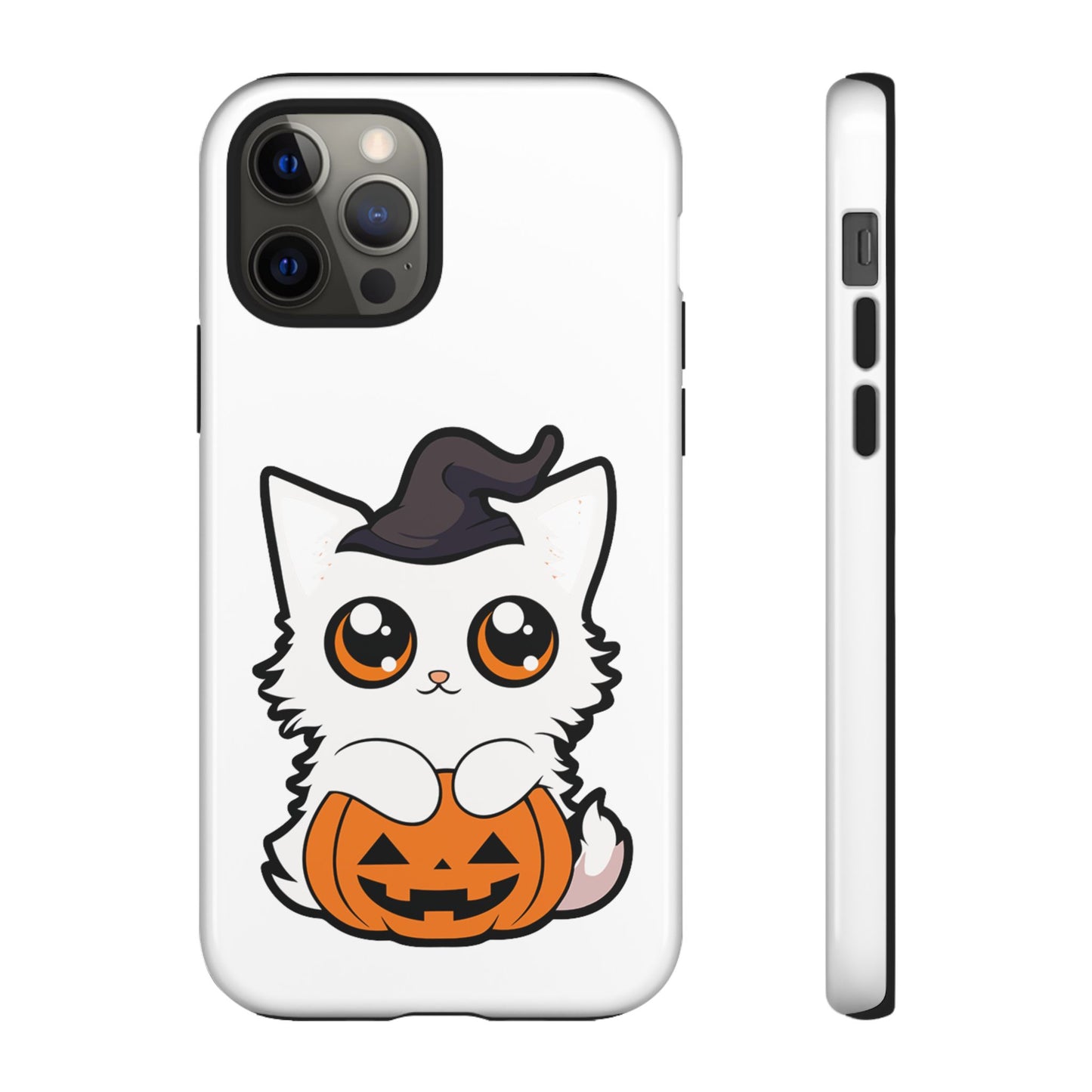 Halloween Cute Cat Pumpkin Tough Cell Phone Case