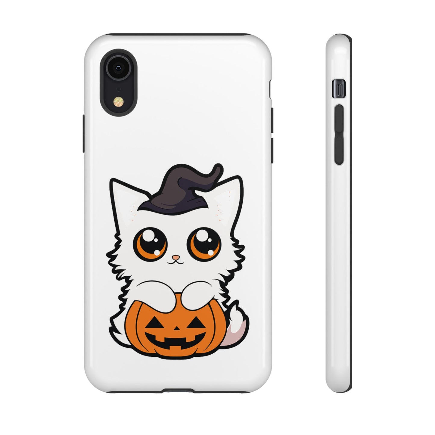 Halloween Cute Cat Pumpkin Tough Cell Phone Case