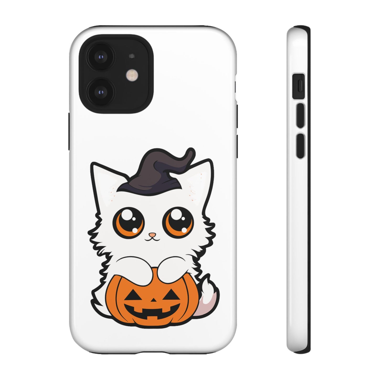 Halloween Cute Cat Pumpkin Tough Cell Phone Case