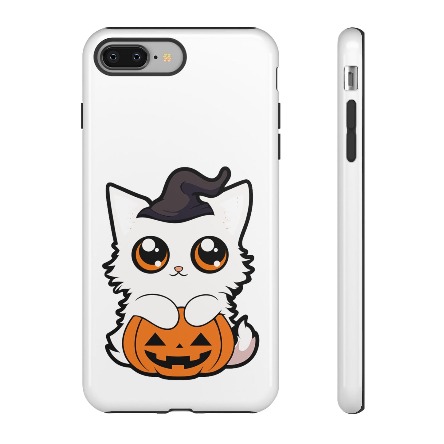 Halloween Cute Cat Pumpkin Tough Cell Phone Case