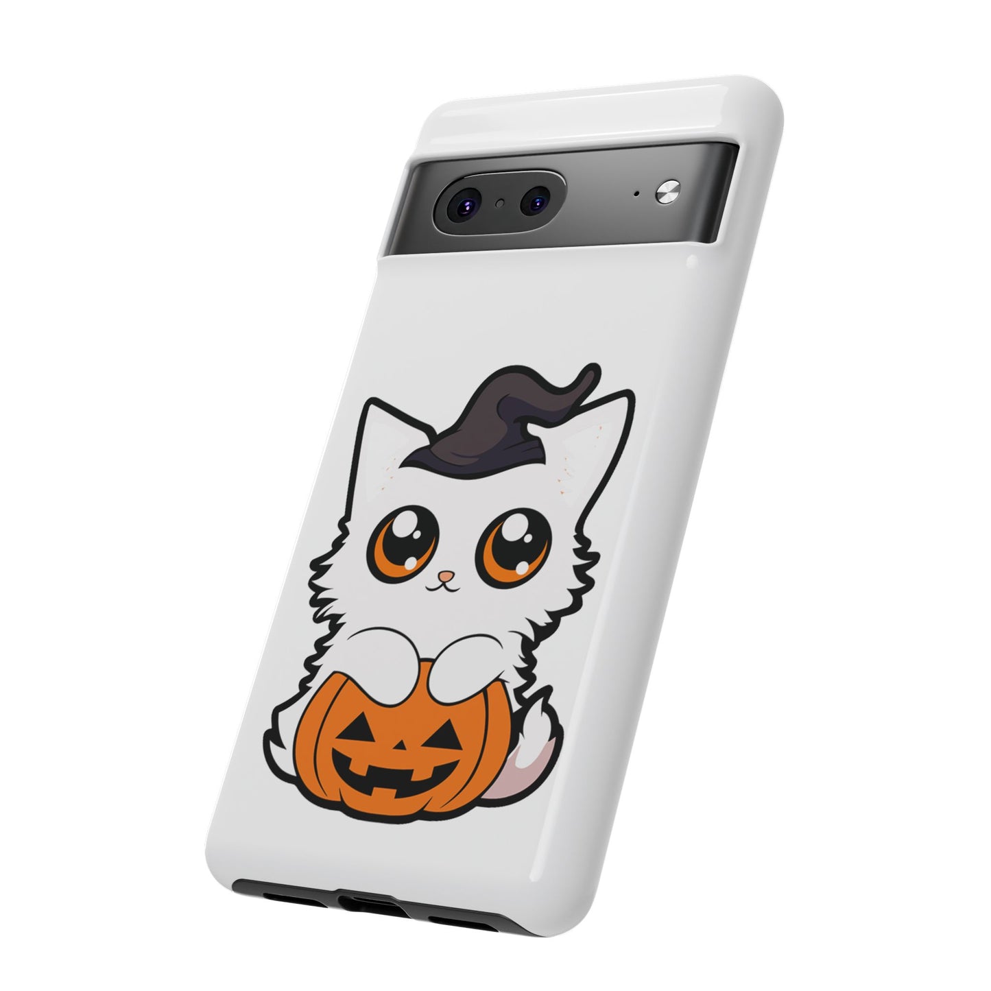 Halloween Cute Cat Pumpkin Tough Cell Phone Case