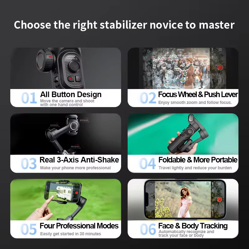 AOCHUAN 3-Axis Handheld Gimbal Stabilizer