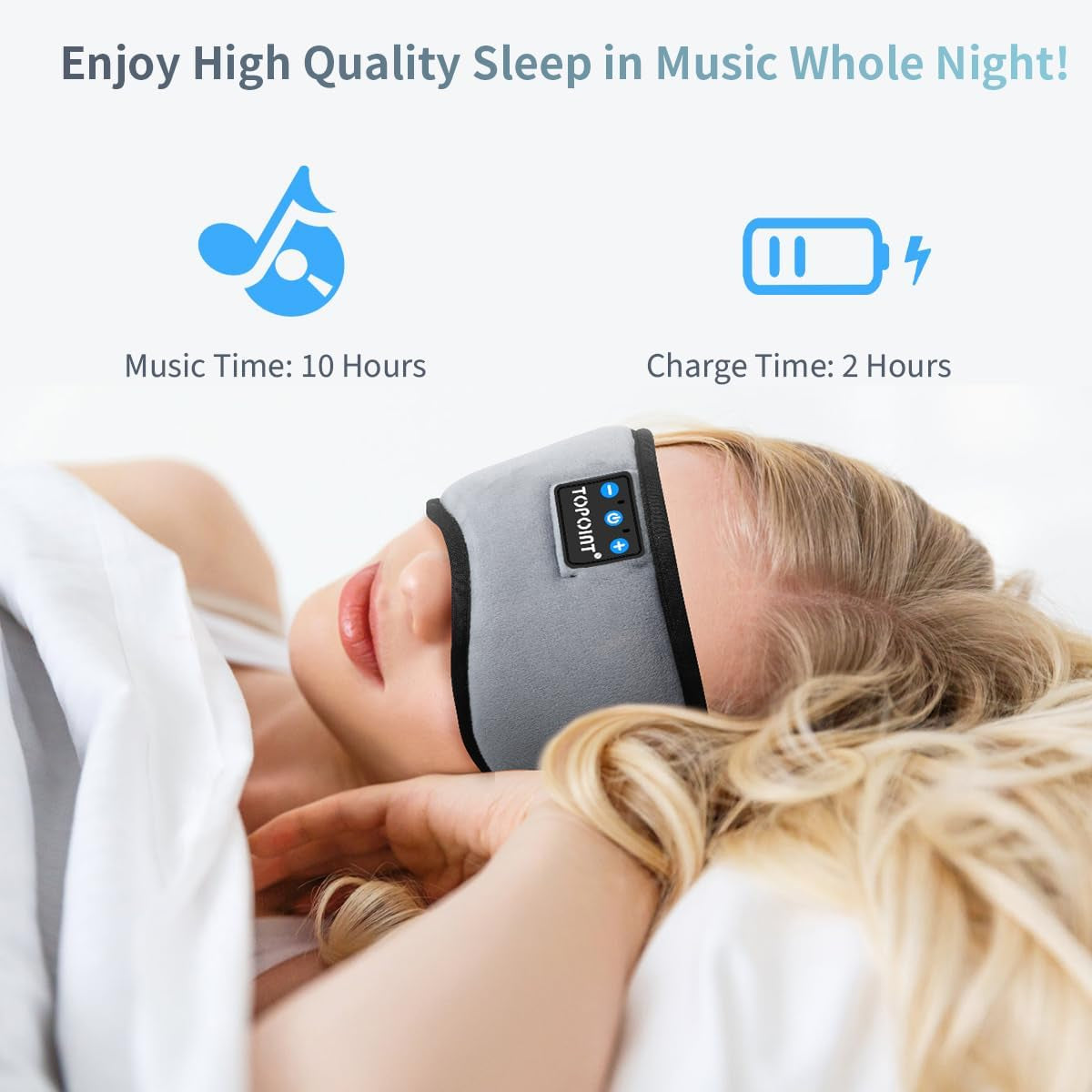 Bluetooth Sleep Eye Mask Wireless Headphones