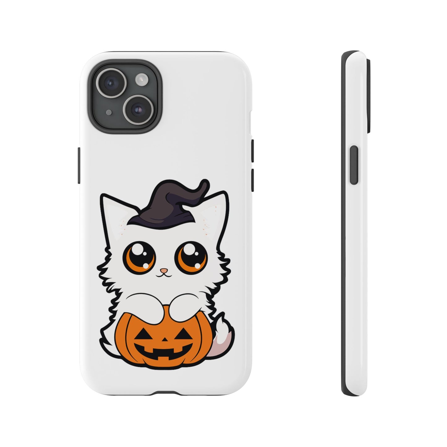 Halloween Cute Cat Pumpkin Tough Cell Phone Case