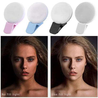 Mobile Phone LED Selfie Ring Light Portable 