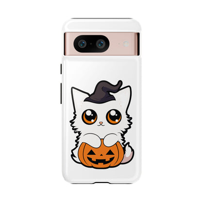 Halloween Cute Cat Pumpkin Tough Cell Phone Case