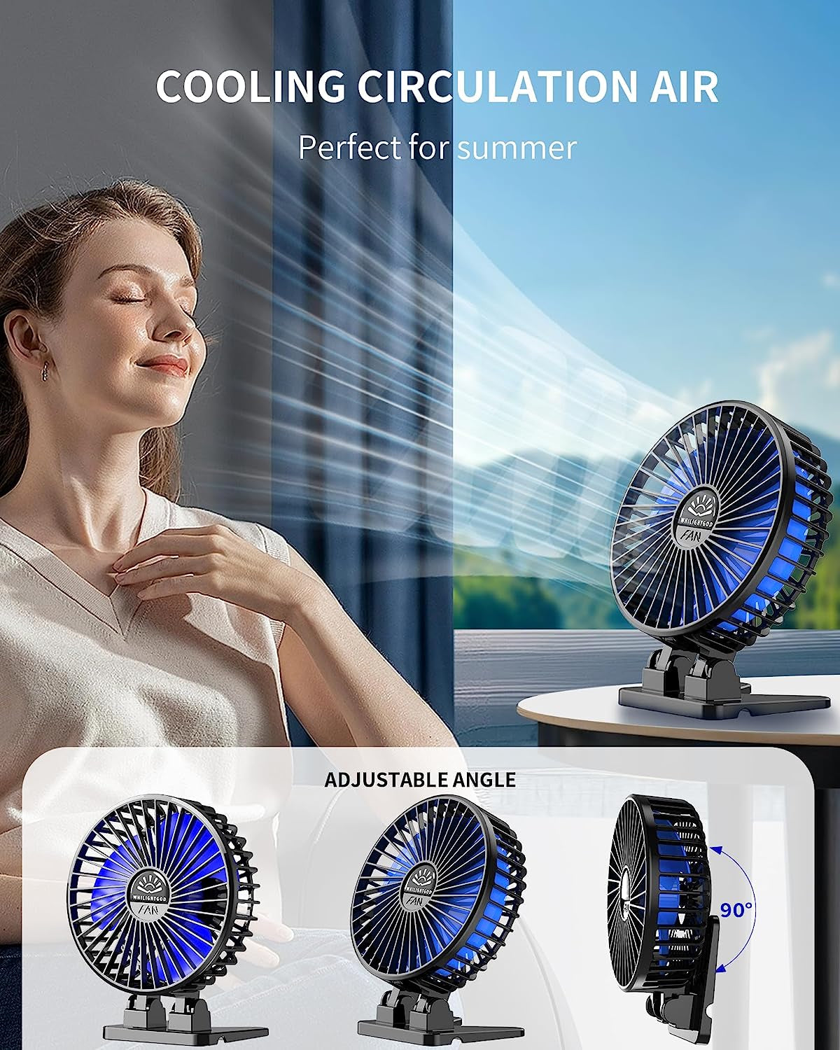 Portable USB Desk Fan