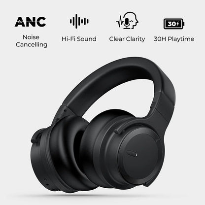 Bluetooth Headphones Active Noise Cancelling