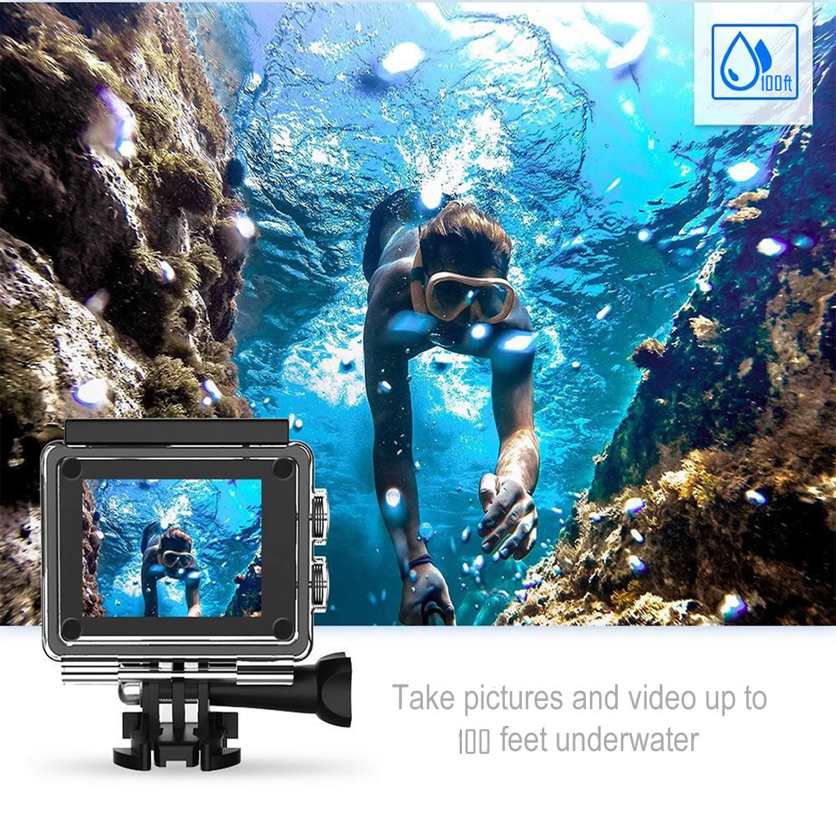 4K Waterproof All Digital UHD WiFi Camera with RF Remote and Accessories: Capture Every Moment in Stunning Detail