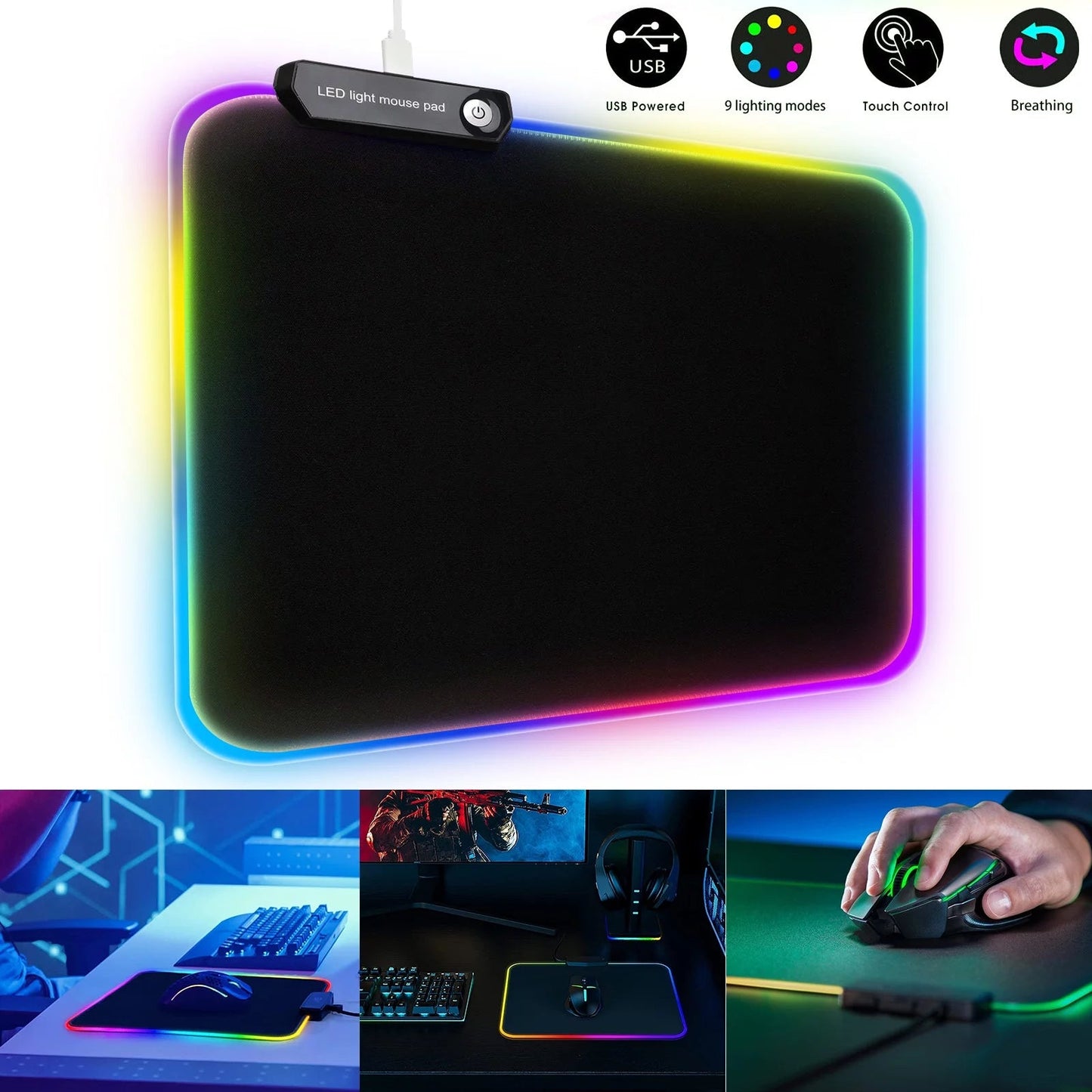 RGB Large Gaming Mouse Pad