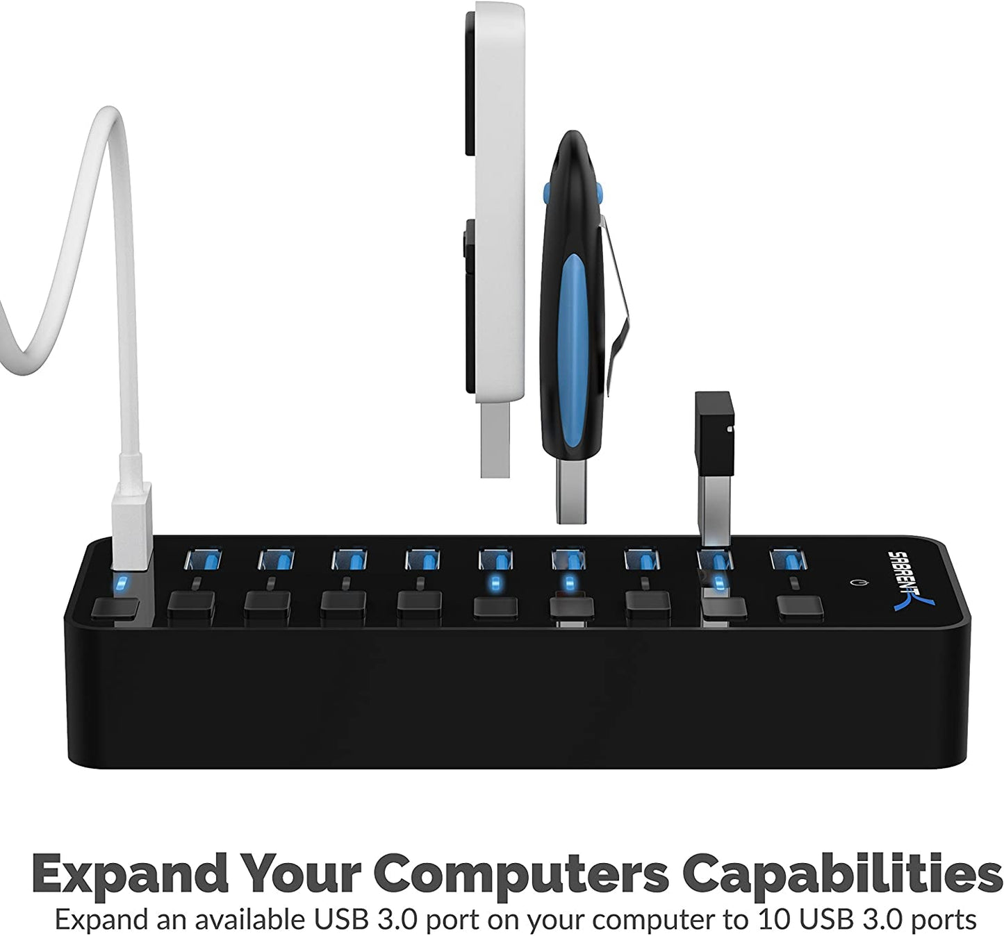 10-Port 60W USB 3.0