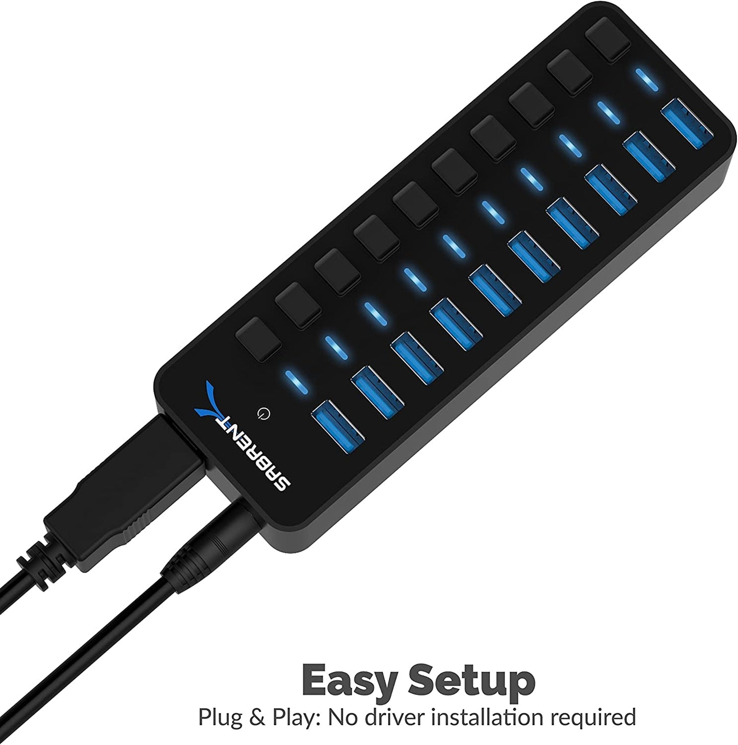 10-Port 60W USB 3.0