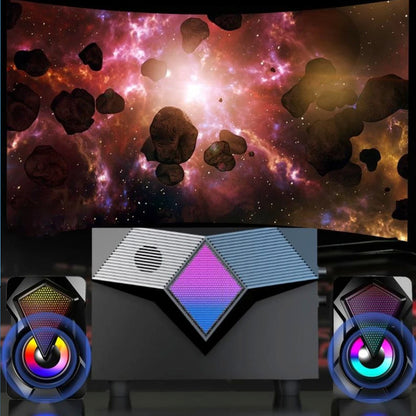 Dragon RGB Computer Gaming Speakers: Immersive Sound, Vivid Lighting