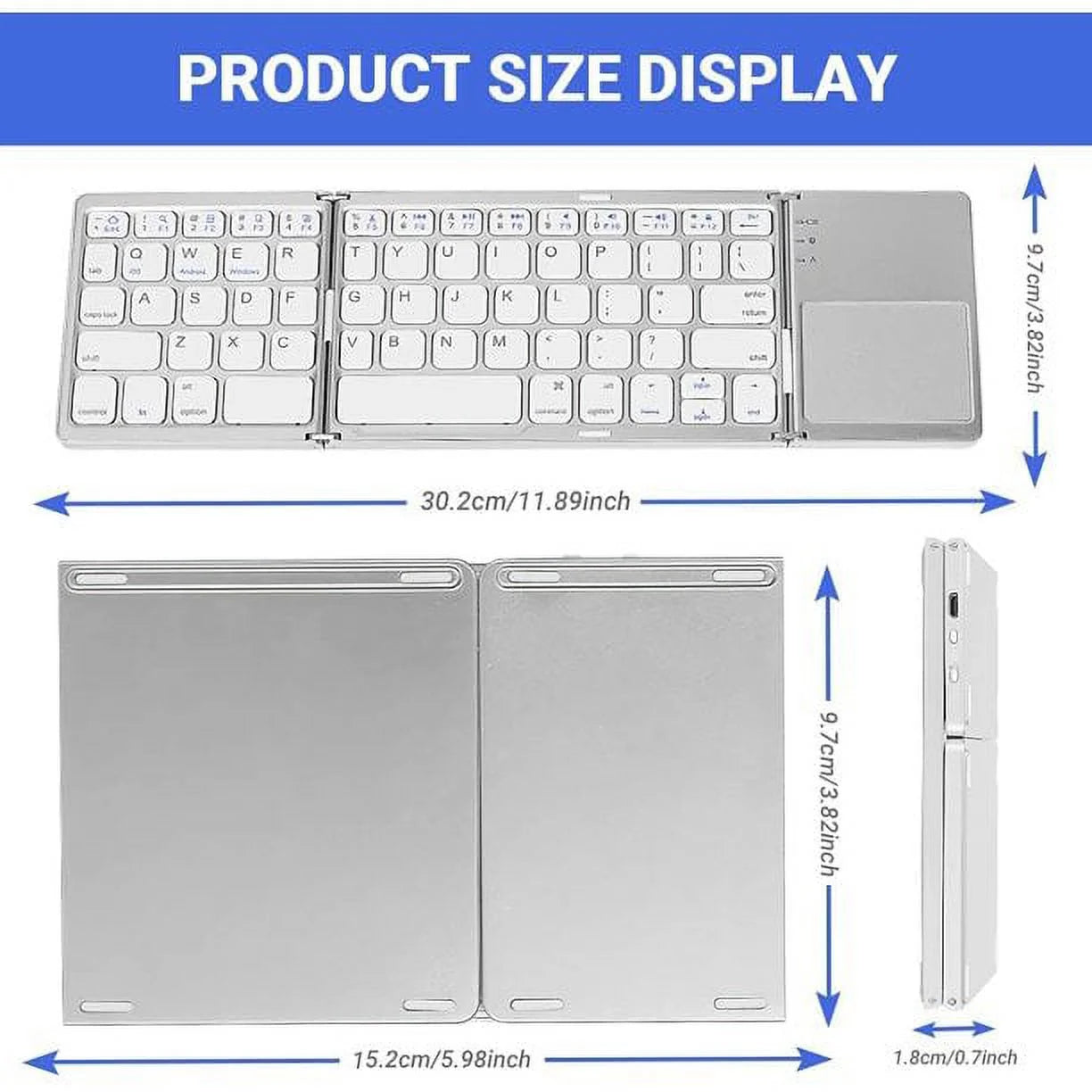 Foldable Bluetooth Keyboard